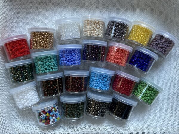 Bylindav Glass beads Perlen