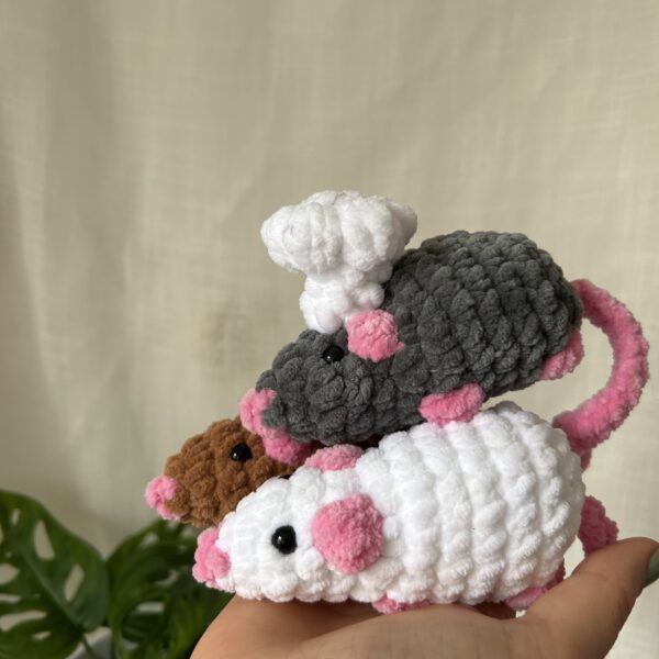 Häkelanleitung - Ratte und Kochmütze – Bild 3