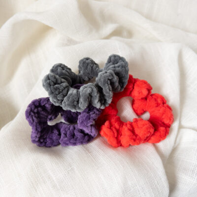 Bylindav Haargummis, Scrunchies, gehäkelt