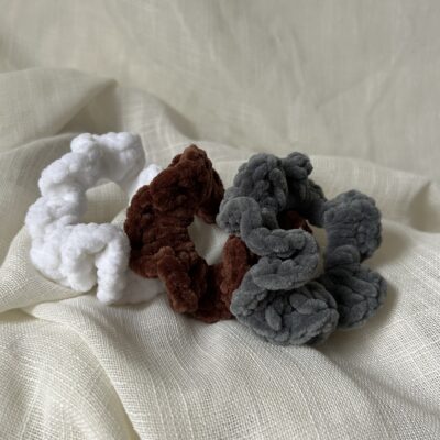 Bylindav Haargummis, Scrunchies, gehäkelt